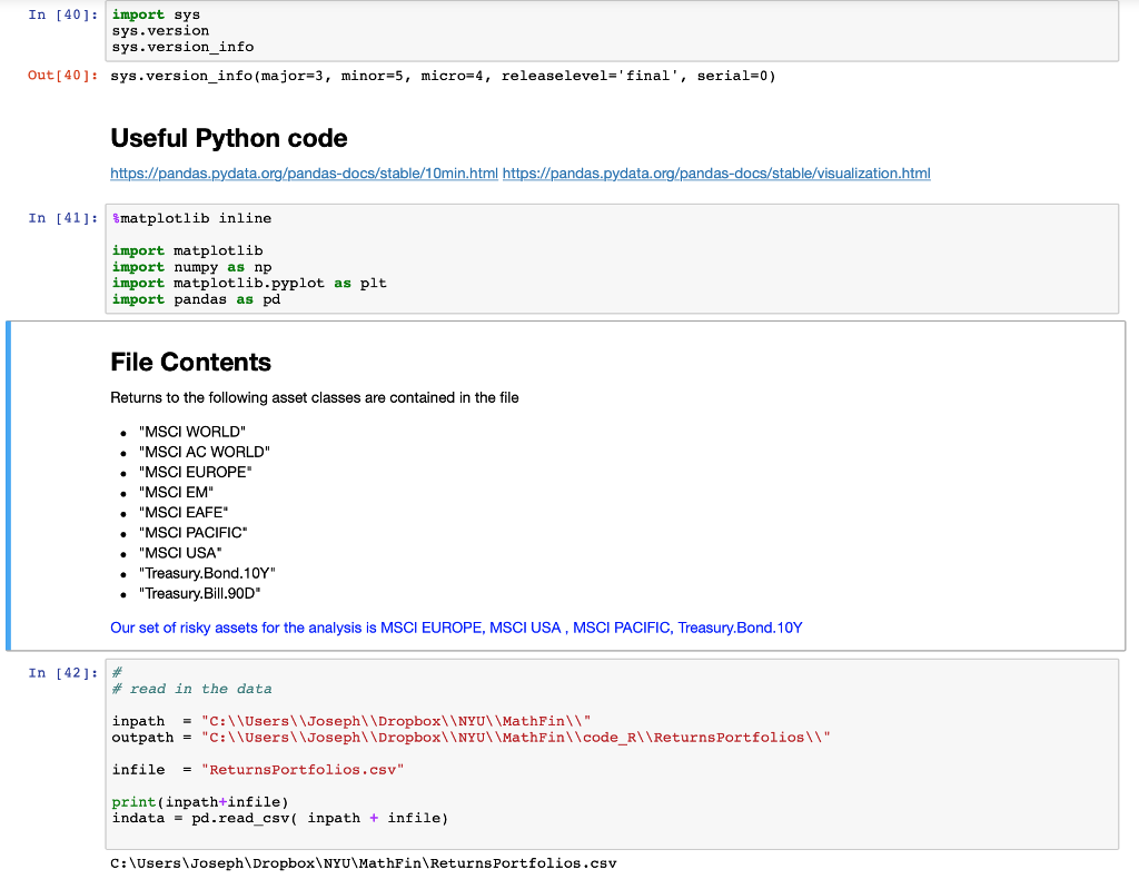  In [401: import sys sys.version sys.version info Out [ 40]: sys.version_info