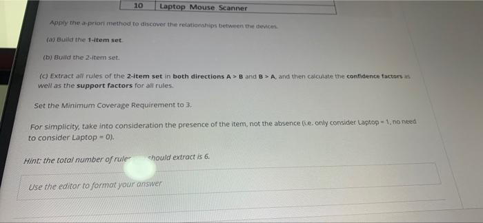 which shows records of 10 customers who purchased various computer PID 1