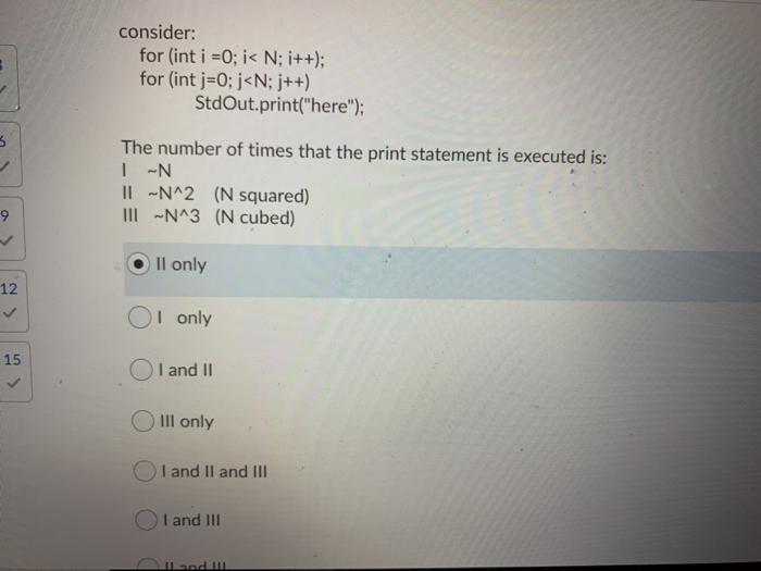  consider: for (int i =0; i