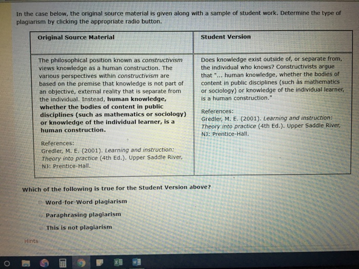 the experience of giving receive from peers or my instructors. Seeing the