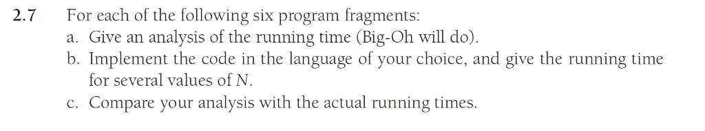 Also include your results for 2.7 (c) in your project submission. Grading