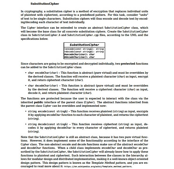 namespace std; class Exception { //data member protected: string error; public: //constructor