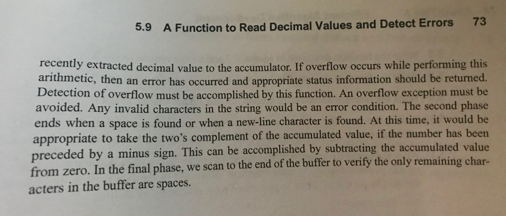 MAIN ROUTINE TO TEST IT. ied wit the ASCII code for space.