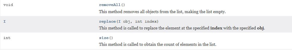 the List Interface. Please note that you do not inherit from the