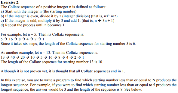 ASAP, THX. Note: In all the following exercises, you will be writing