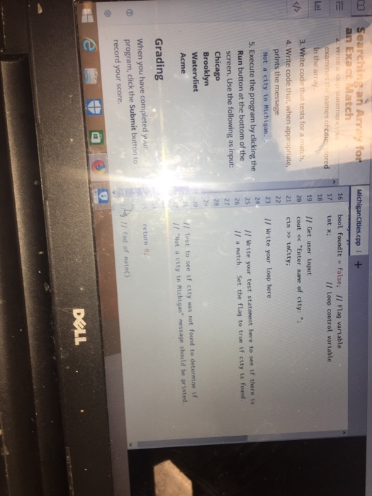 you use what you have learned about searching an array to find