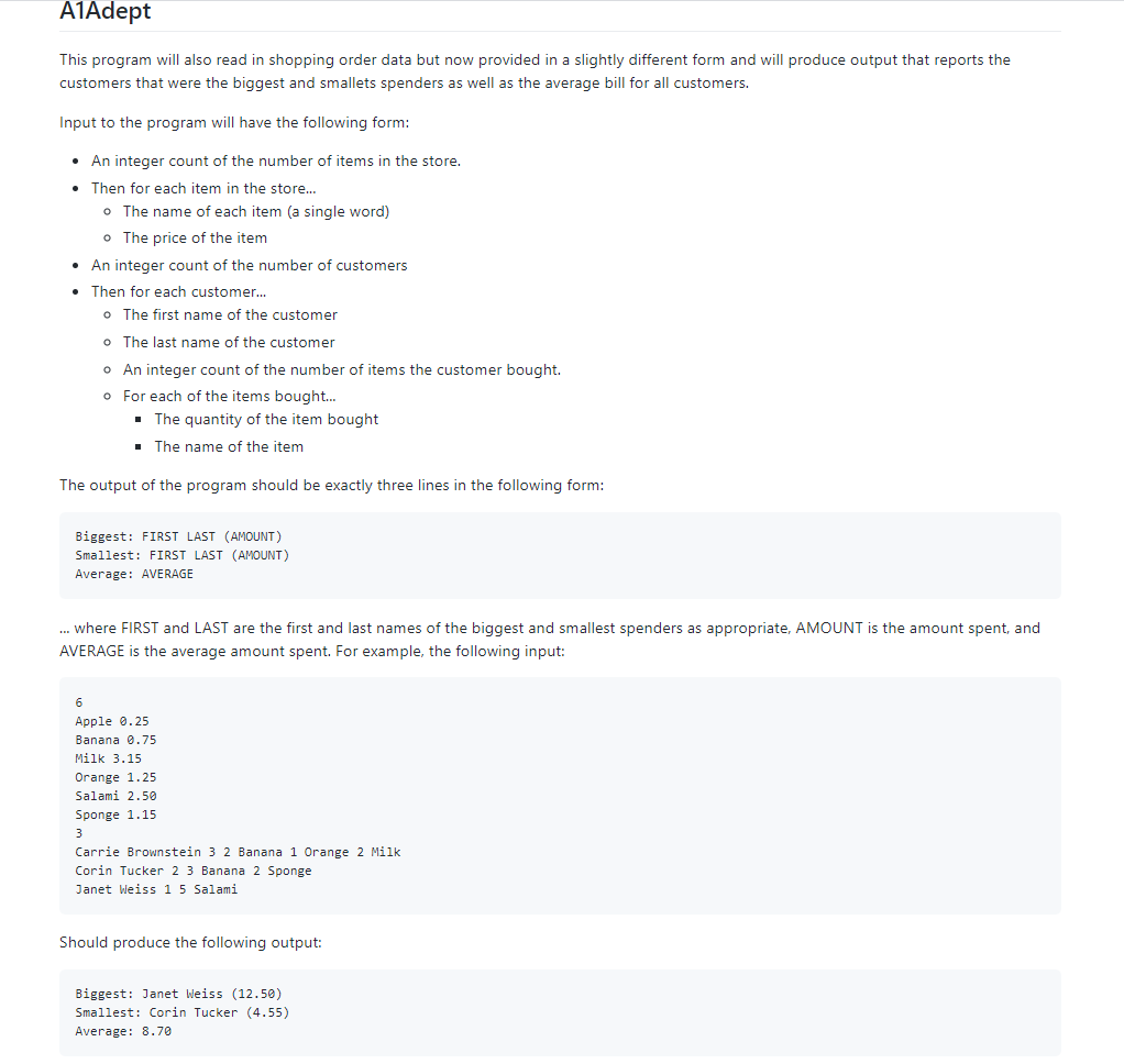 Code in JAVA please. Code in JAVA please. A1Adept This program will