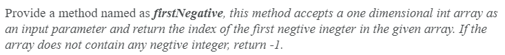  Answer using Java as the language, please. Provide a method named