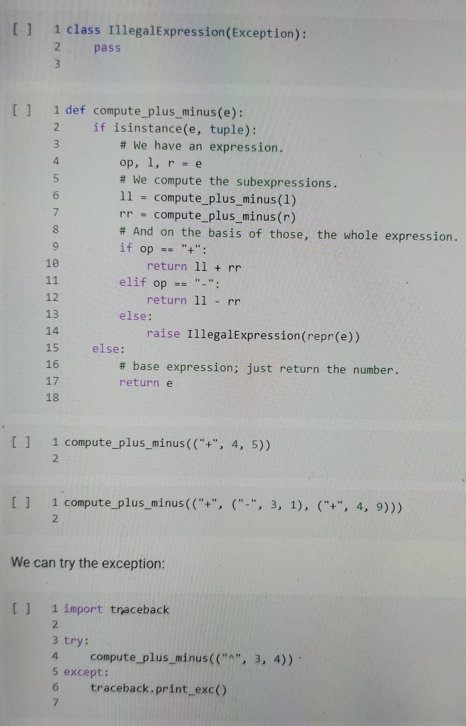 Question) Give the code for the following functions where the class below