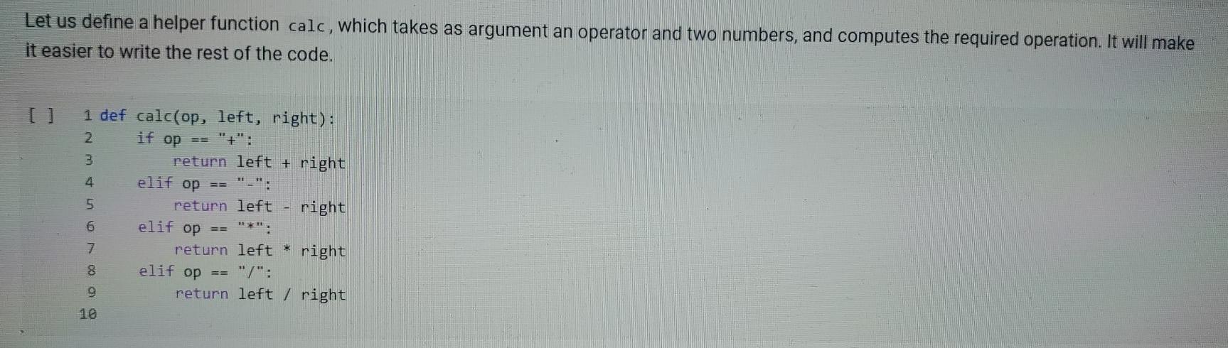 is given: a) def compute_arithmetic(e), b) def simplify(e), c) def compute(e, varval={}),