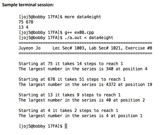 read a series of integers (greater than 0) from a file (via