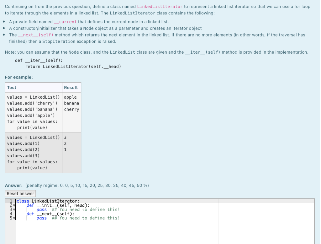 of the elements in some collection (such as a list, string, tuple,