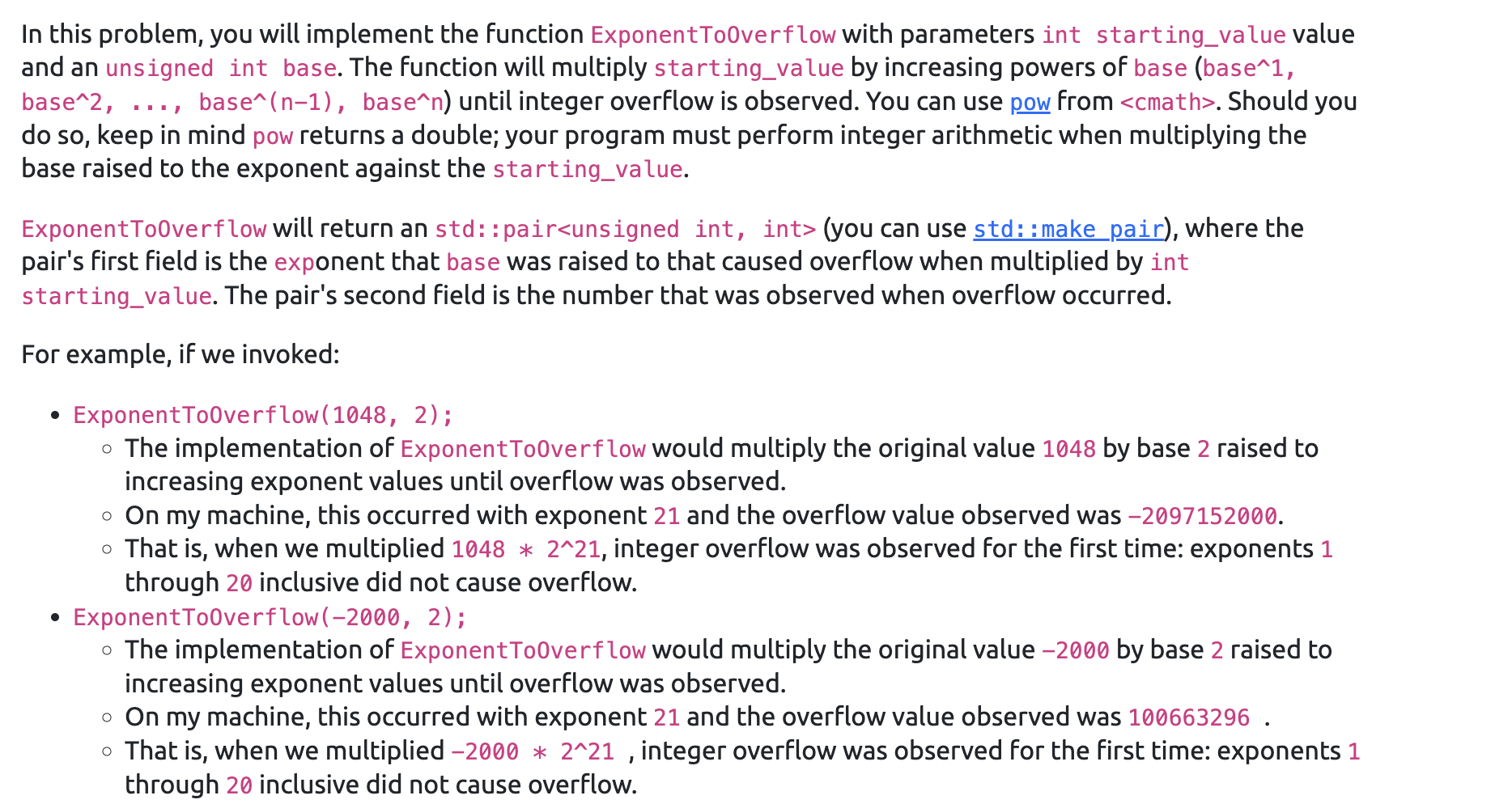  Language is C++ In this problem, you will implement the function