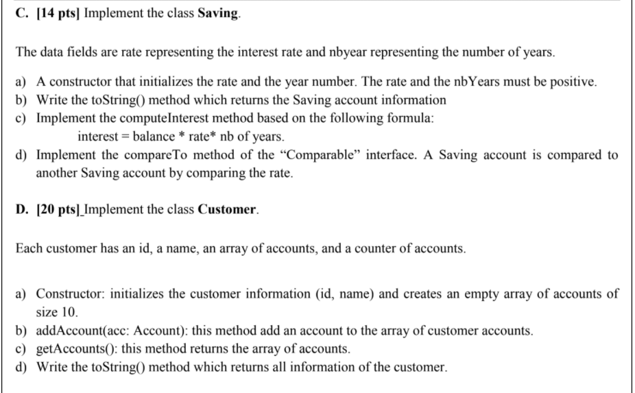 presented in the following UML diagram except the class BasicSubscriber for which
