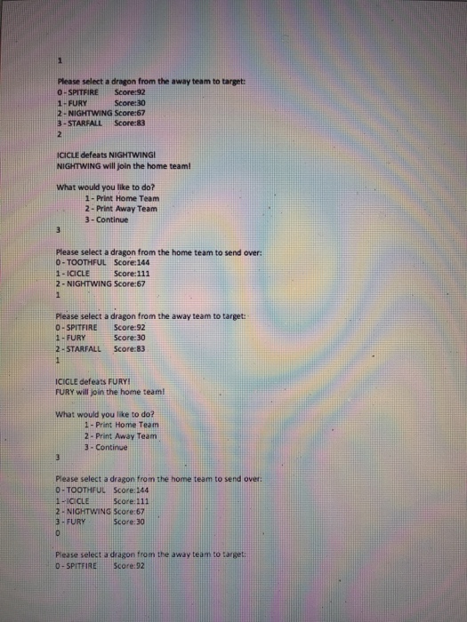 decided to create a series of programs about dragons. Now that your