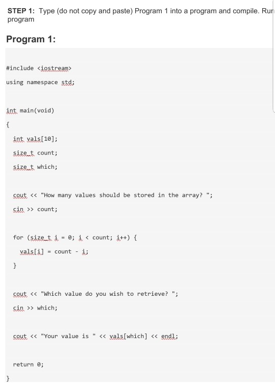 created in Step 1 Check each line of code 1. Finding Arrays