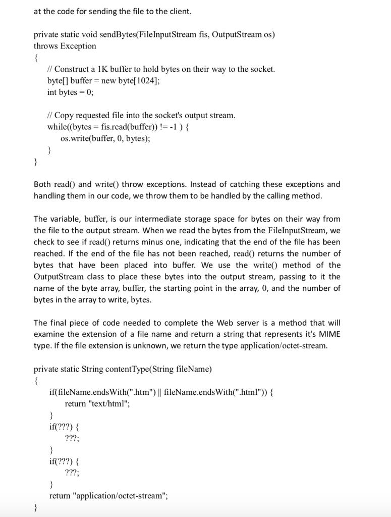 requests in parallel. This means that the Web server is multi-threaded. In