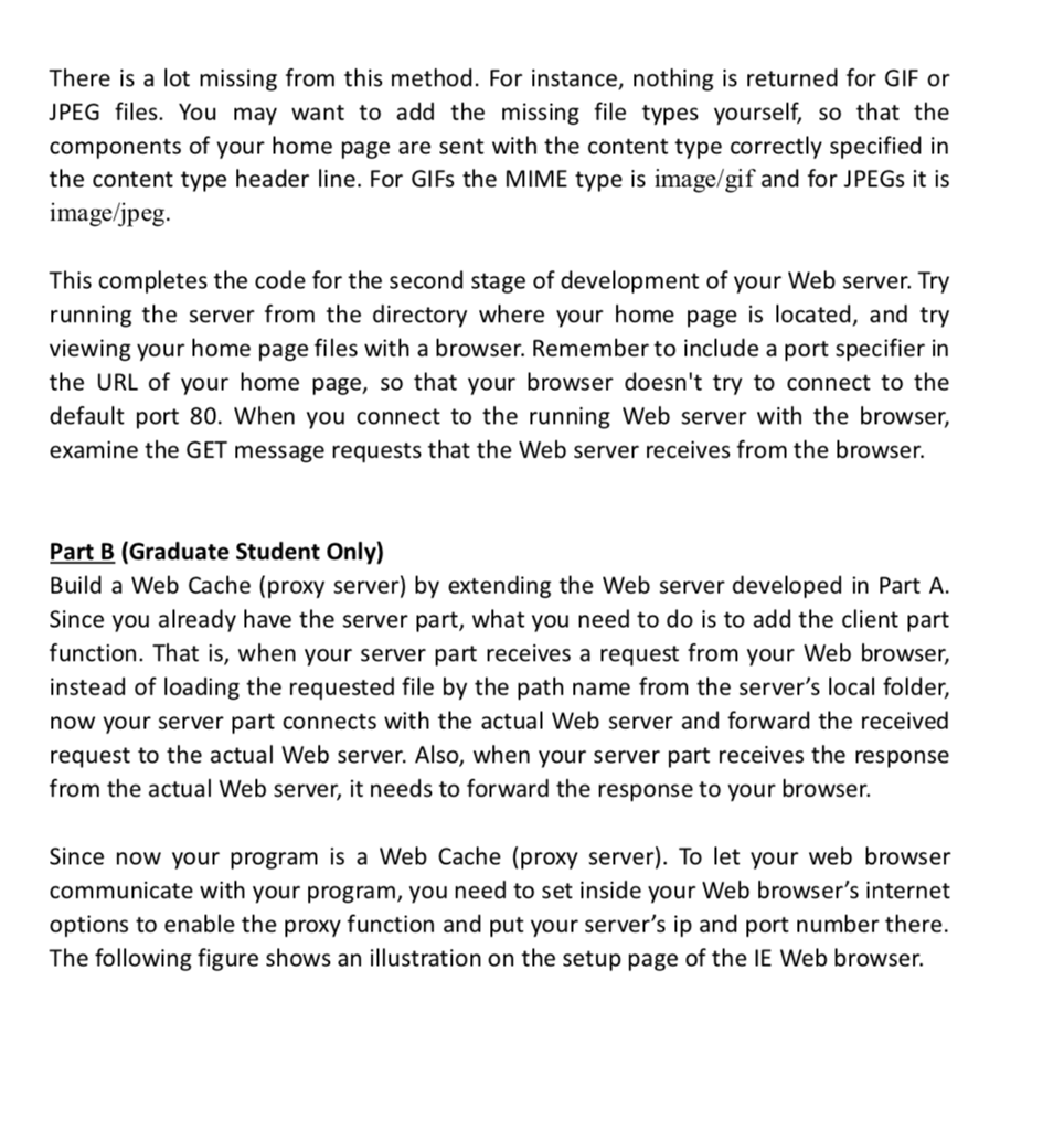 the main thread, the server listens to afixed port. When it receives