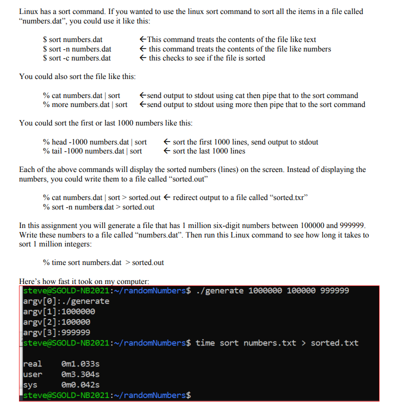  Please write the program in C++ and explain the algorithms and