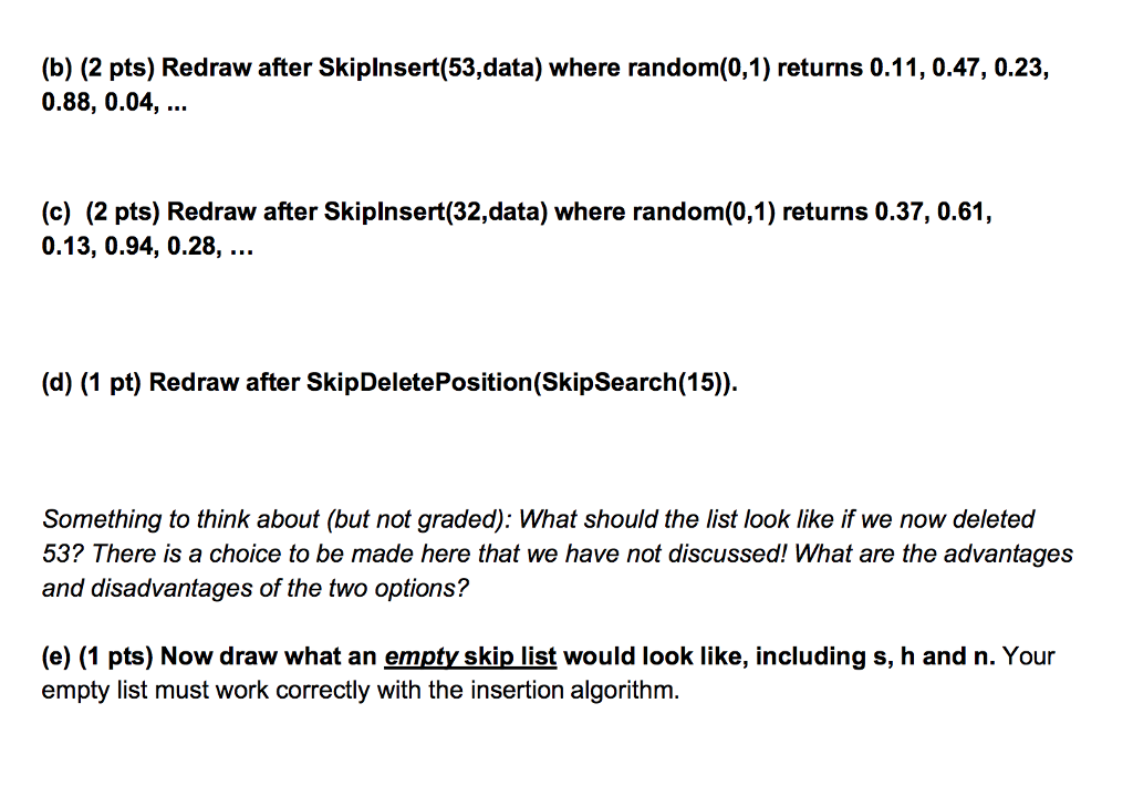 instance variables s (the starting position), h (the height: we assume that