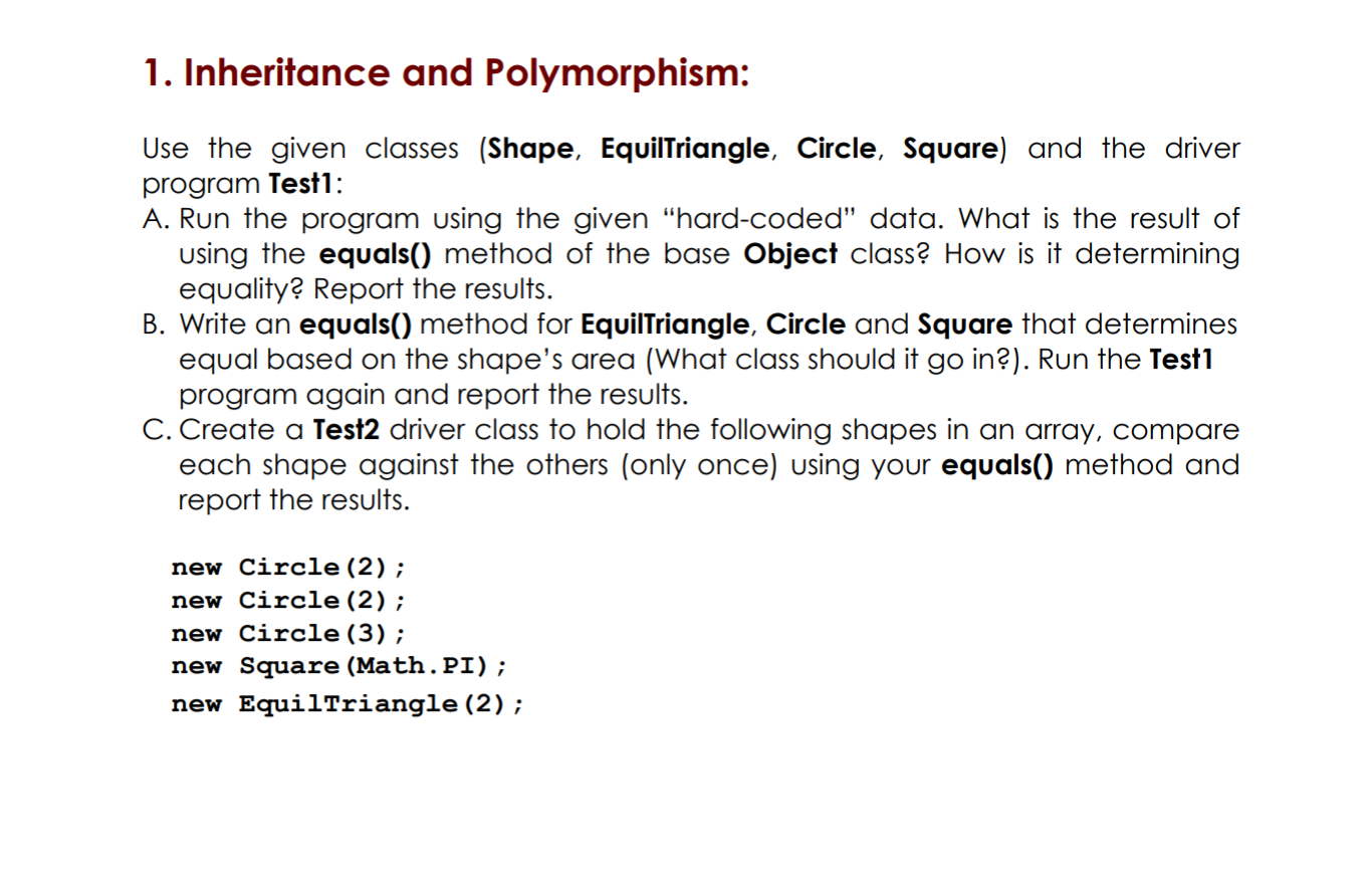 The program has to be programmed in java please and thank you