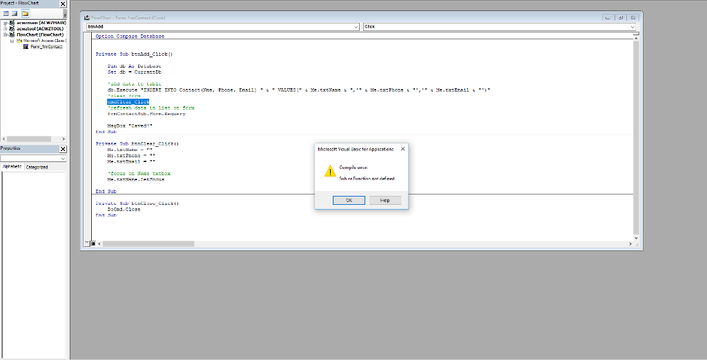  Microsoft Access 2016 I'm facing problems with these two buttons within