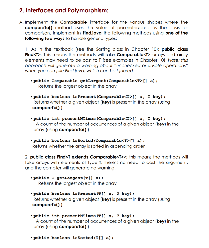 . Here is the question and the classes will be given then