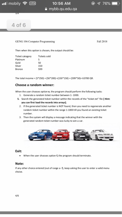 program that will help the administrators to manage the tickets' reservation system.