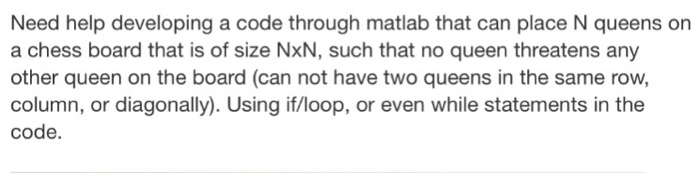  NEED CODE THROUGH MATLAB Need help developing a code through matlab