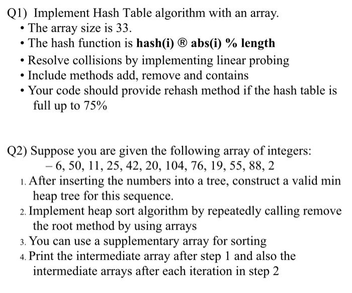  How do I implement the following question using Java? For question