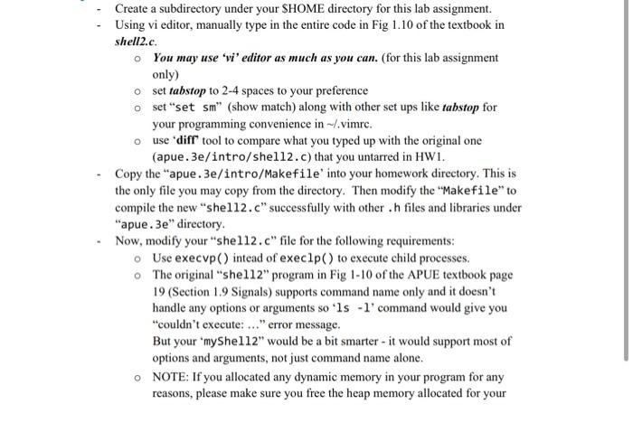  - Create a subdirectory under your \$HOME directory for this lab
