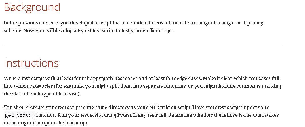 $0.75 50-99 $0.72 100-999 $0.70 1000+ $0.67 Write a script using the