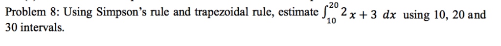 I have the code for simpsons rule but i dont think its