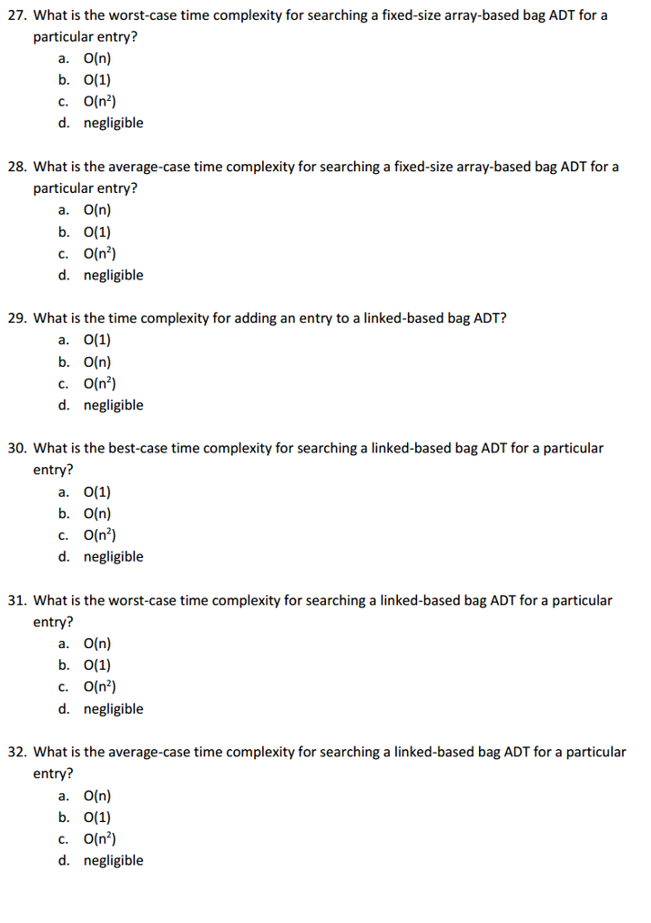 which case is most useful? a. b. c. d. the average case