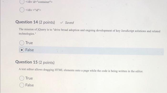 Please help me answer these true or false questions with an explanation