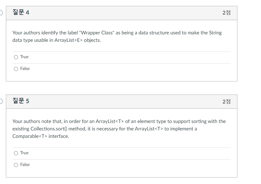 ANSWER ASAP!! JAVA ARRAYLIST RELATED QUESTIONS 2 23 Your authors call your
