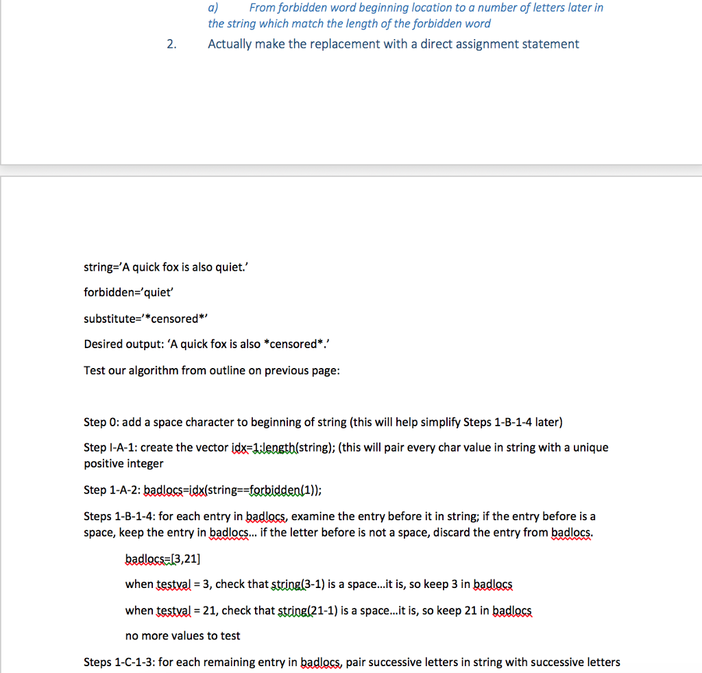 full working code that does the job as indicated, no later that