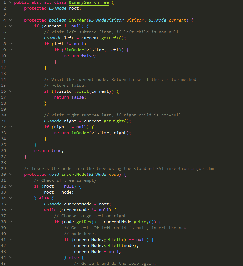 Understand the purpose of the subtreeKeyCount variable The ExtendedAVLNode class inherits from