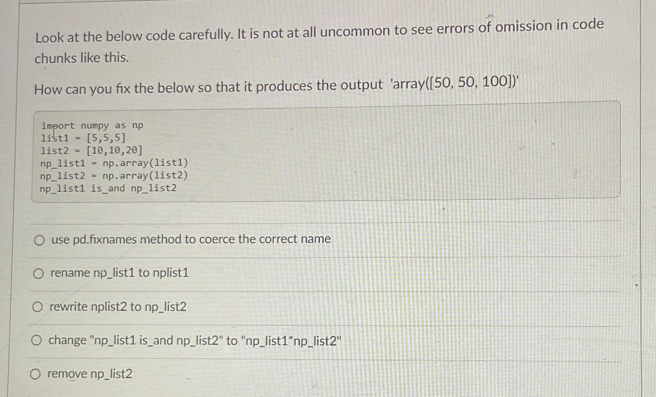  Look at the below code carefully. It is not at all