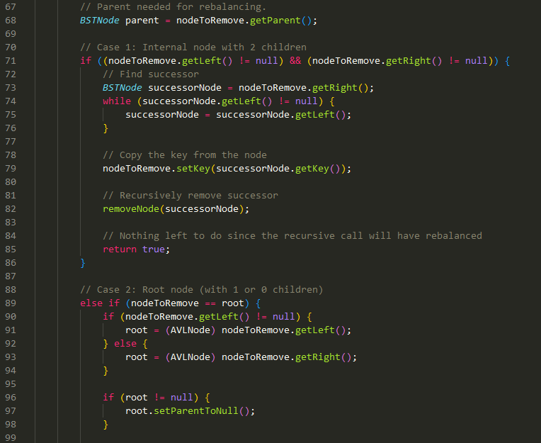 and ExtendedAVLNode to keep each node's subtreeKeyCount correct. New methods can be