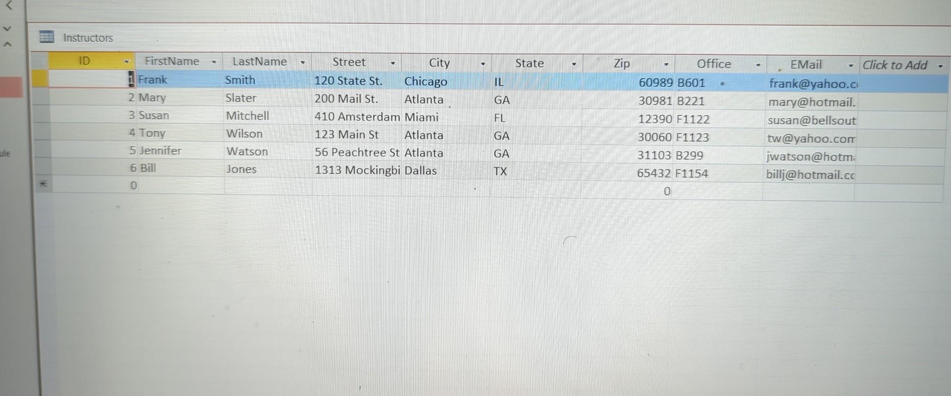 Table: SELECT CRN,timedays FROM Sections WHERE instructor=3; SELECT * FROM Sections WHERE