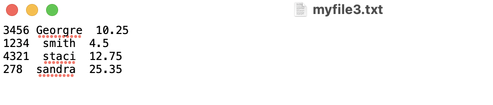 & in); int main (int argc, char *argv[]) { //Variables for counting