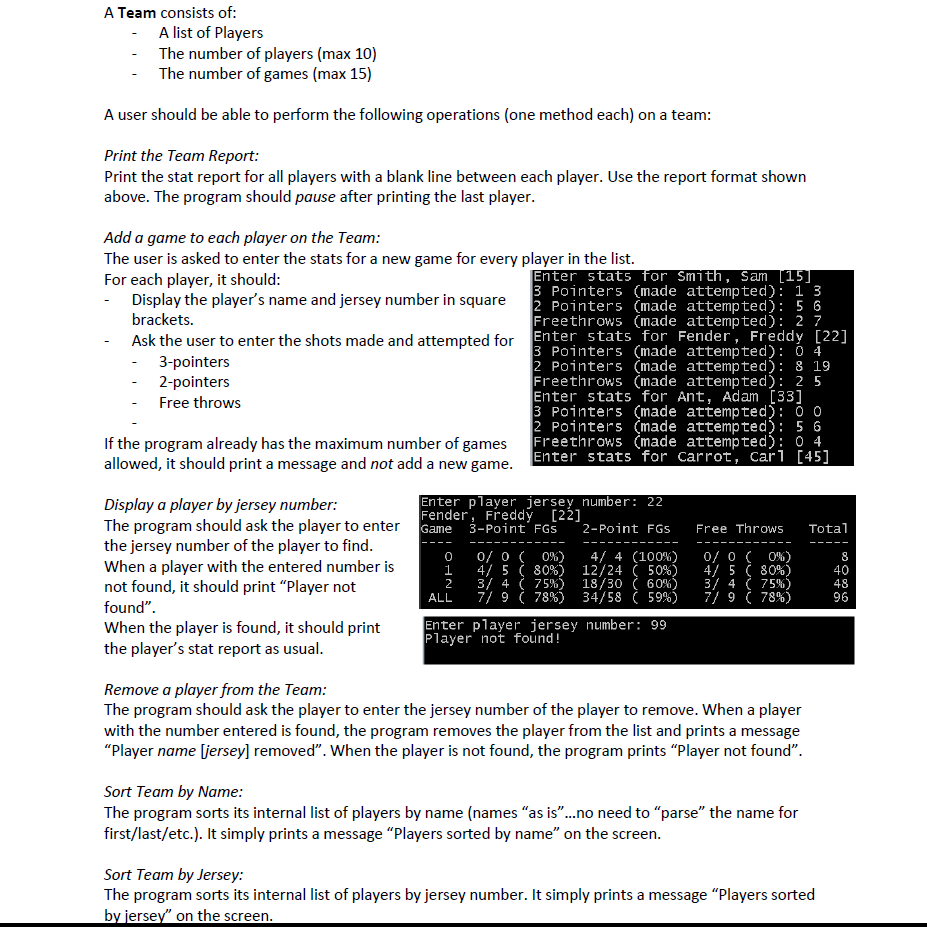 of Classes and Objects. Use of Partial Arrays to store data Searching