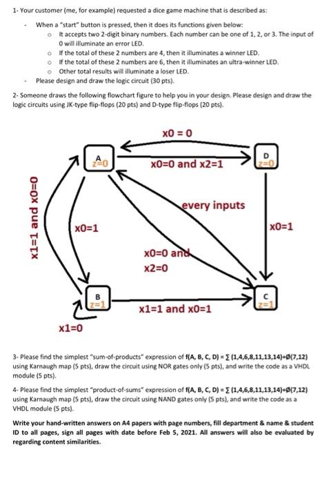 pleasee 4 questions 1. Your customer (me, for example) requested a dice