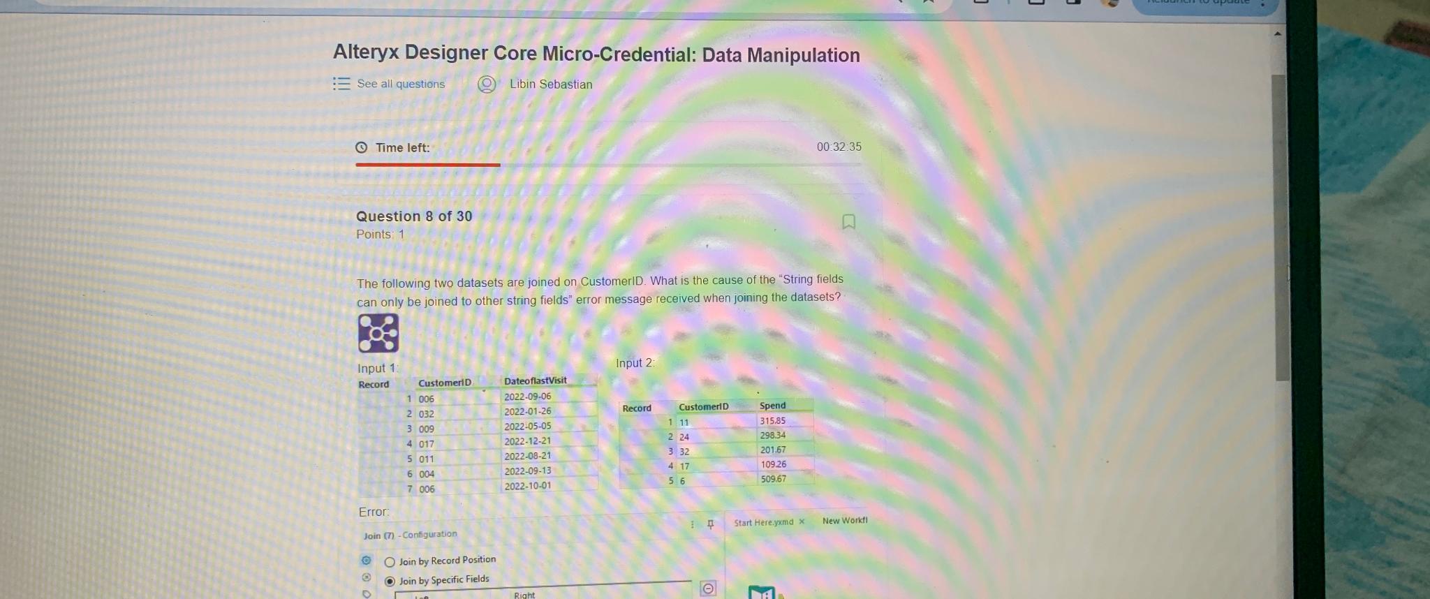Alteryx Designer Core Micro-Credential: Data Manipulation\ : : See all questions\