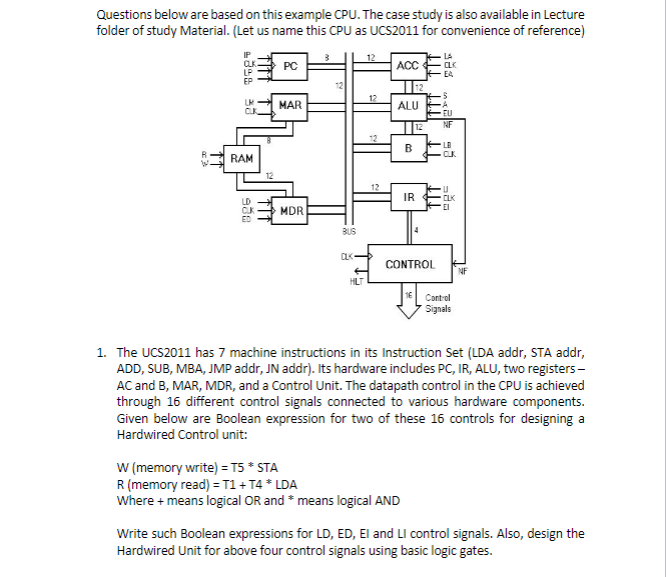  2. Write Microinstructions for machine instruction in the Instruction Set i.e.