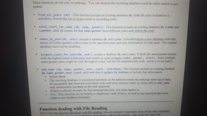 can someone help me with this These functions do not rely on