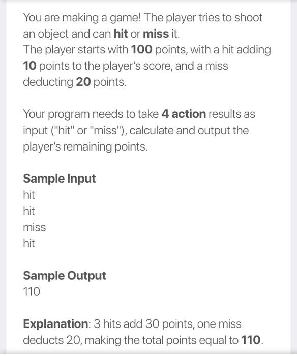  Python While Loop You are making a game! The player tries
