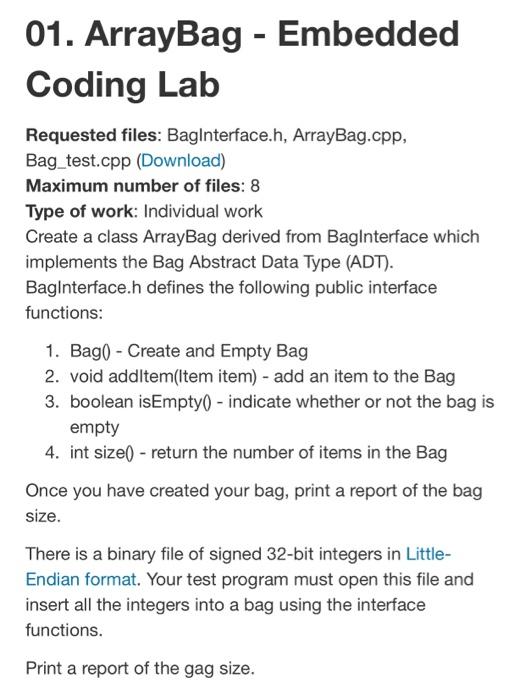  The code is C++ if you need more information, please let