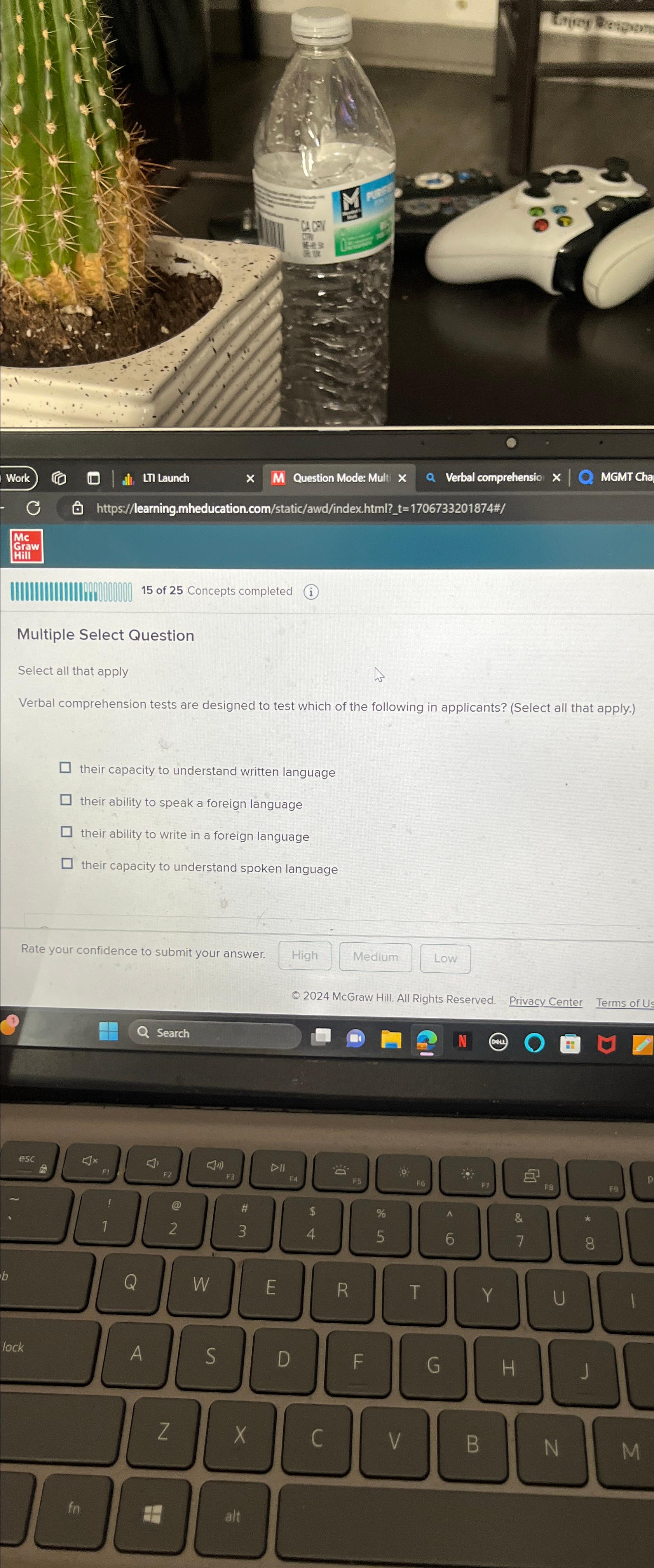  Multiple Select Question Select all that apply Verbal comprehension tests are